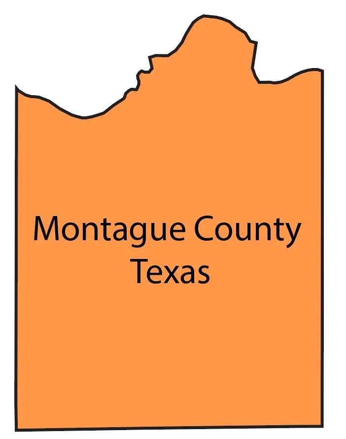 Map of Montague County — area served by Jack Steed Homes